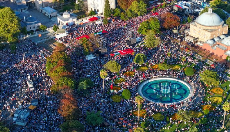 Binlerce Kişi Haniye Ve Filistin İçin Ayasofya'da