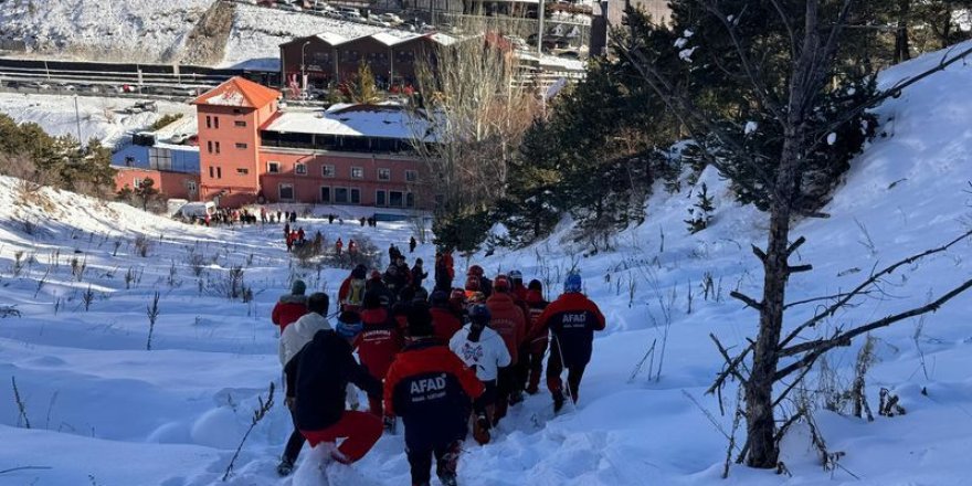 Palandöken'de çığ düştü!