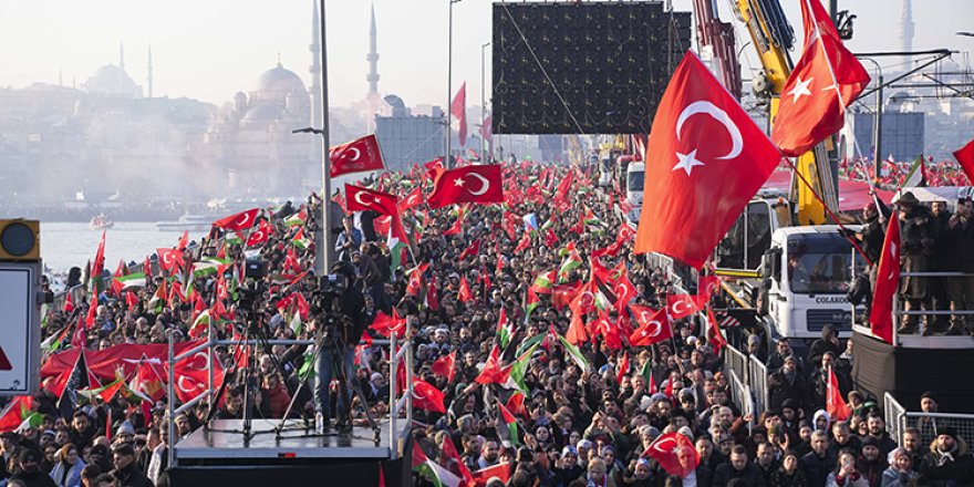 İstanbul’da Filistin’e destek yürüyüşü