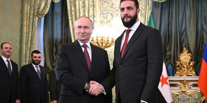 Rusya Devlet Başkanı Putin, Suriye lideri Şara ile bir araya geldi