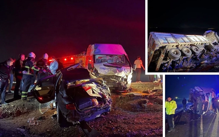Diyarbakır'da zincirleme kaza: 4 ölü, 13 yaralı