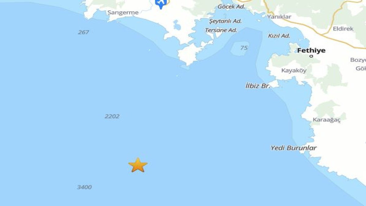 Muğla'da 4.1 büyüklüğünde deprem