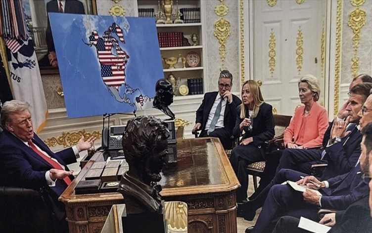 Trump, Grönland ve Kanada'yı ABD sınırları içinde gösteren paylaşımlar yaptı