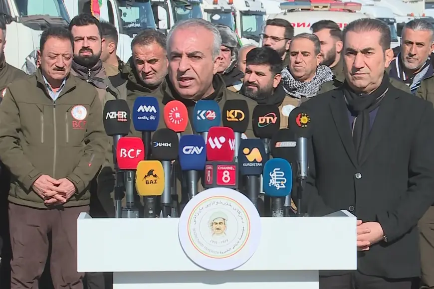 Barzani Yardım Vakfı’ndan Rojava’ya 67 Tırlık Yardım Konvoyu