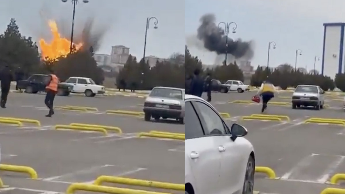 Nahçıvan Havalimanı vuruldu