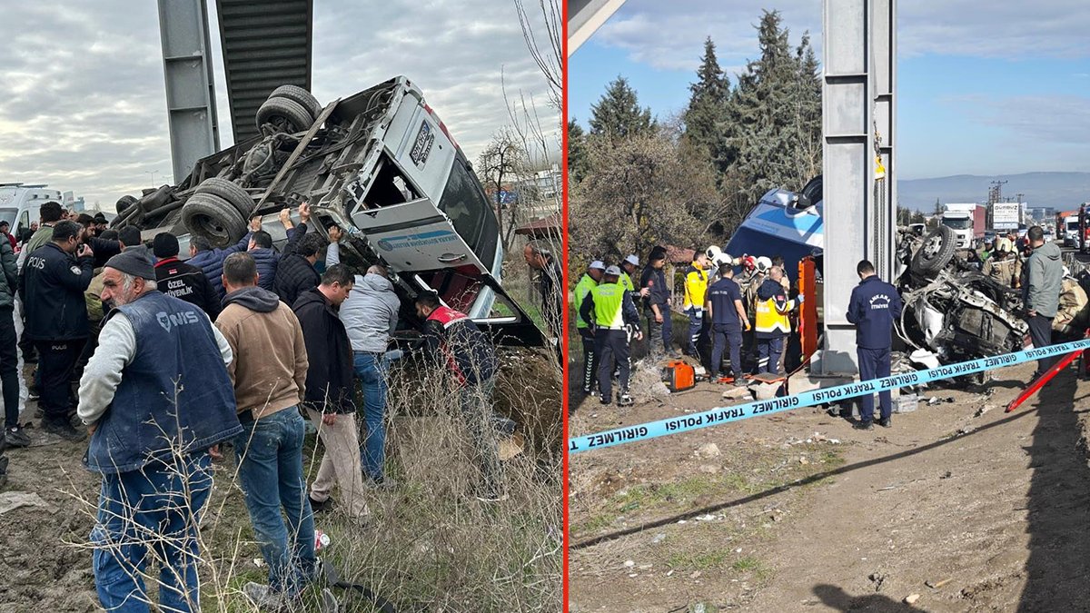 Ankara'da halk otobüsü üst geçide çarptı: 4 ölü, 13 yaralı