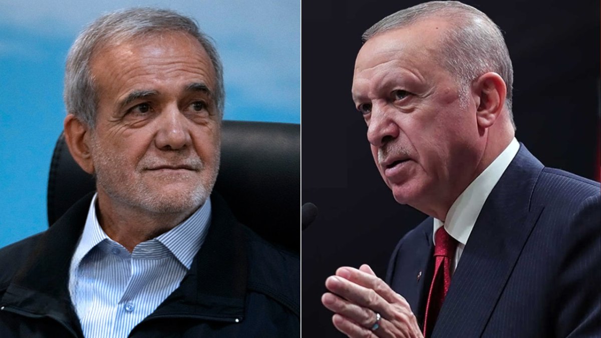 Erdoğan, Pezeşkiyan ile görüştü