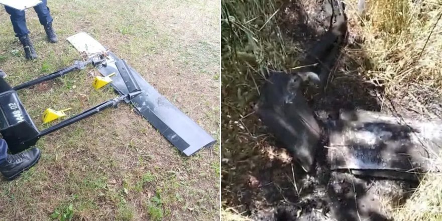 Kastamonu’da bir evin bahçesine İHA düştü