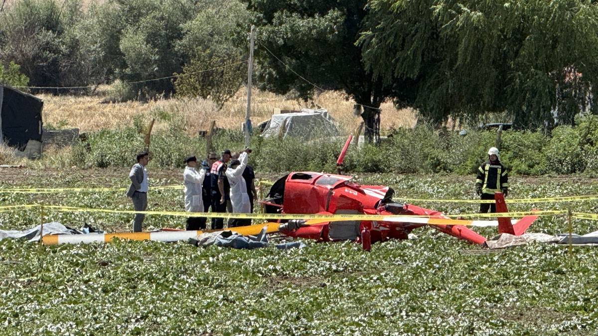Ankara'da eğitim helikopteri düştü: Pilot hayatını kaybetti