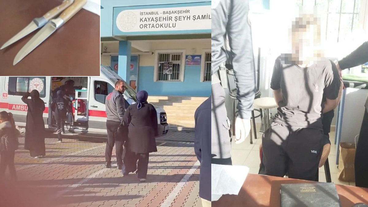 Başakşehir’de ortaokulda bıçaklı saldırı: Yaralı öğrenciler var