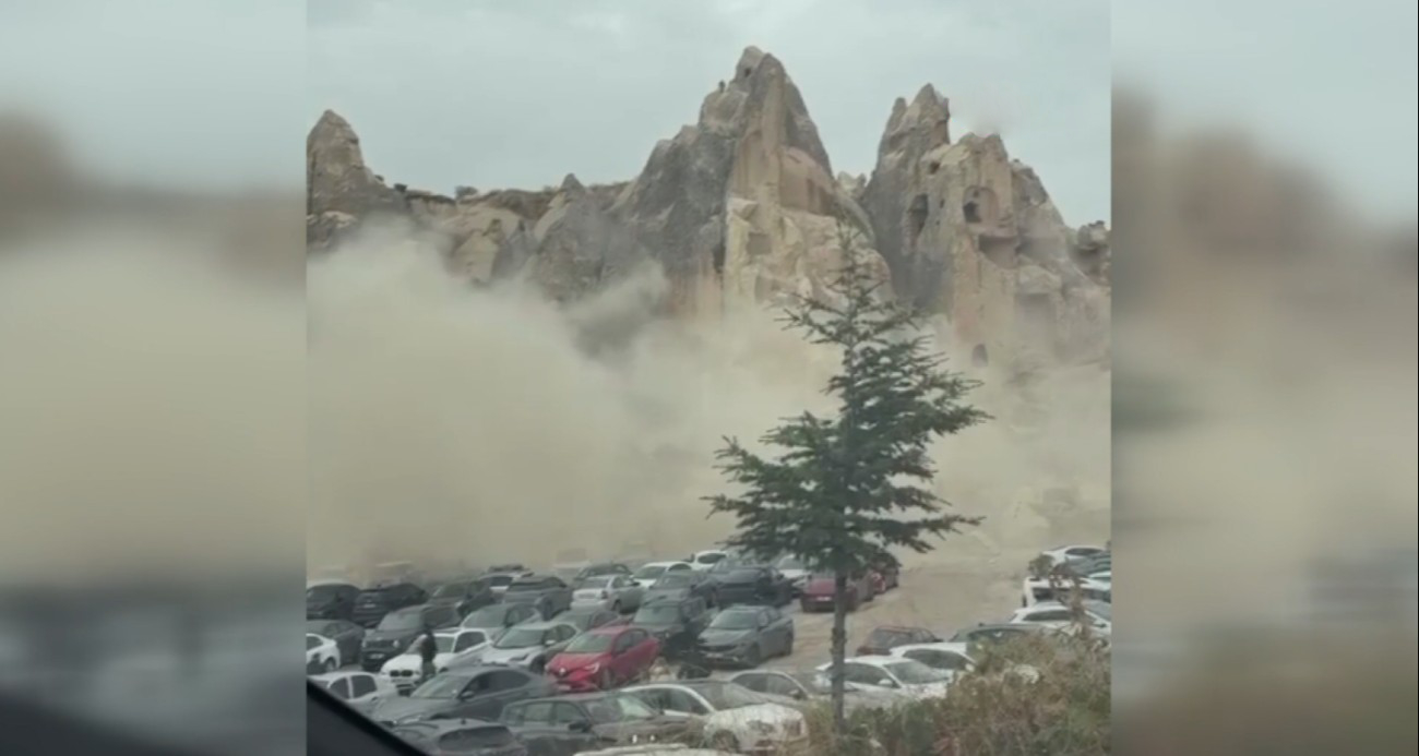 Kapadokya'da peribacası çöktü: 2 ölü, 5 yaralı