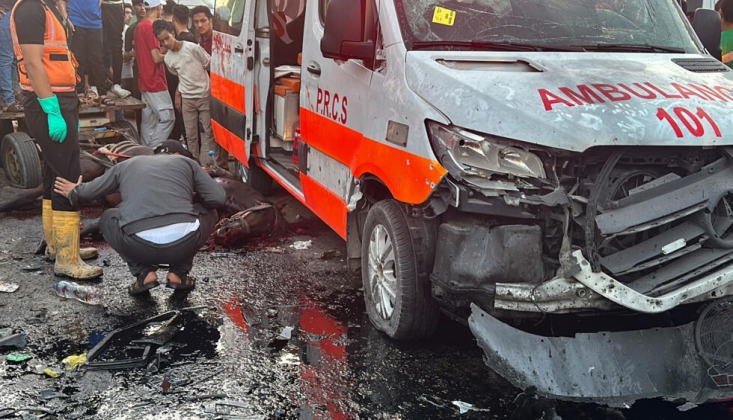 Siyonist Rejimin Katliamında 237. Gün; Katiller Refah'ta Ambulansı Hedef Aldı