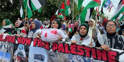 Berlin'de Filistin'e destek yürüyüşü