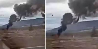 Isparta’da askeri helikopter düştü