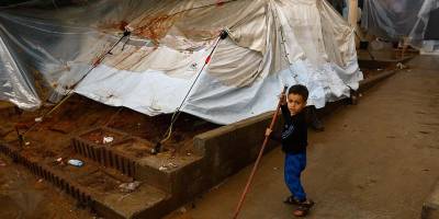 Gazze'de son 2 günde yerinden edilmişlerin barındığı 1540'tan fazla çadır su altında kaldı