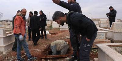 Suriye'nin Halep ilinde toplu mezar bulundu