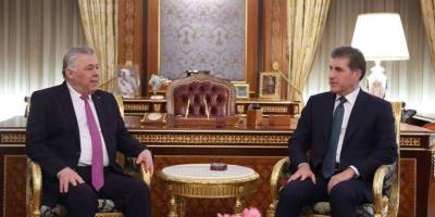 Neçirvan Barzani, Filistin Başkonsolosu Huzuri’yi kabul etti