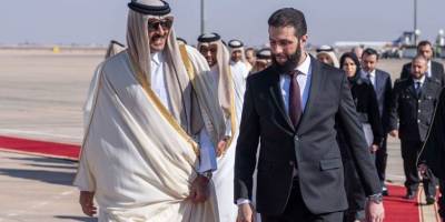 Katar Emiri Al Sani Şam'da