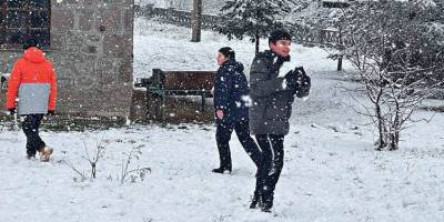 Kar yağışı nedeniyle 25 ilde eğitime ara verildi