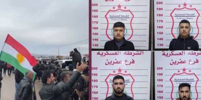 Efrin’de Kürdistan bayrağı açan dört genç tutuklandı