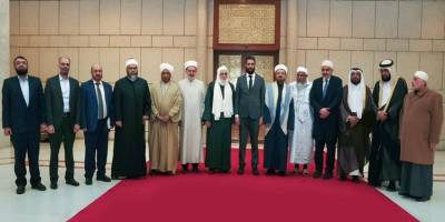 Dünya Müslüman Alimler Birliği'nden bir heyet Ahmed Şara’yı ziyaret etti