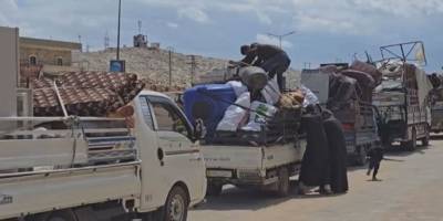 İdlib bölgesine göç eden göçmenler artık evlerine geri dönüyor