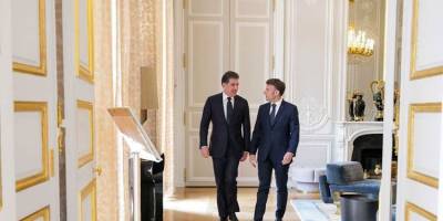 Neçirvan Barzani, Paris'te Emmanuel Macron ile bir araya geldi