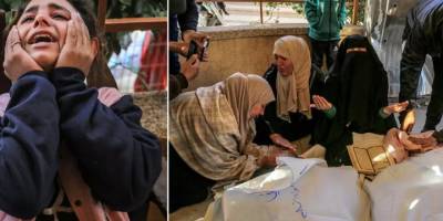 Siyonist Teröristler Filistinlilerin sığındığı çadırları bombaladı: Çok sayıda şehit var