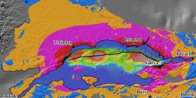 ABD Jeoloji Araştırmaları Kurumu'na göre İstanbul'da ilçe ilçe deprem şiddeti