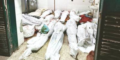 Gazze'de Morglar sahipsiz cenaze dolu