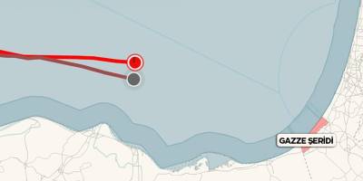 Gazze'ye yardım için yola çıkan Hanzala gemisi kritik noktaya ulaştı