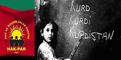 HAK-PAR: Anadilde eğitim hakkının tanınmasını savunuyor ve talep ediyoruz