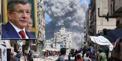 Davutoğlu: Mesaj açık, siz kınamaya devam edin, biz de yok etmeye