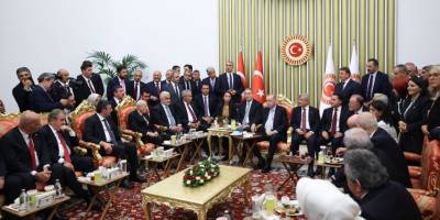 Erdoğan, Davutoğlu ve Babacan TBMM'de aynı karede