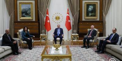 DEM Parti İmralı Heyeti Cumhurbaşkanı Erdoğan ile görüştü