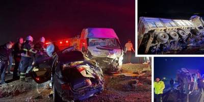 Diyarbakır'da zincirleme kaza: 4 ölü, 13 yaralı