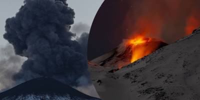 Dağ patladı: Lavlar 400 metreye yükseldi