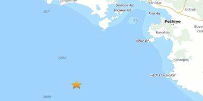 Muğla'da 4.1 büyüklüğünde deprem