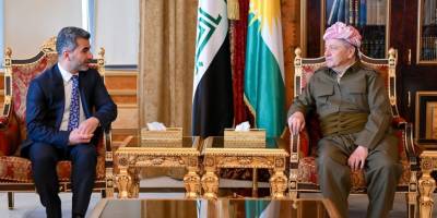 Mesud Barzani Amedspor heyetini kabul etti: Spor, barış ve kardeşlik mesajıdır