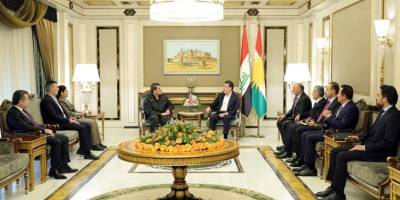 Neçirvan Barzani ve Mazlum Abdi Erbil'de bir araya geldi