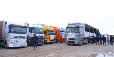Kürdistan Bölgesi’nden Rojava’ya 27 TIR’lık gıda yardımı