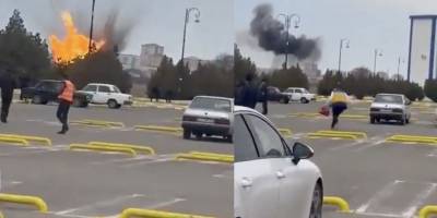 Nahçıvan Havalimanı vuruldu