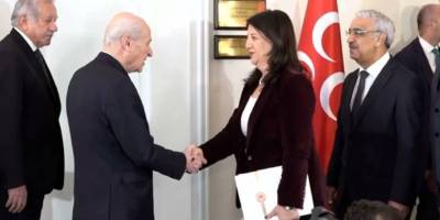 DEM Parti heyetinden Bahçeli'ye ziyaret
