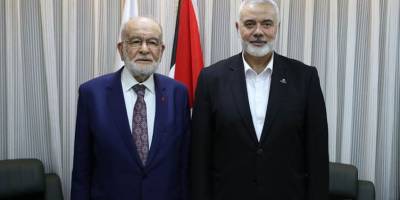 Karamollaoğlu, Hamas lideri Haniye ile görüştü