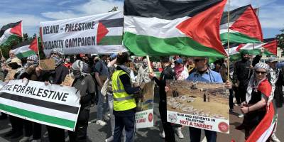 İrlanda'da Filistin'e destek gösterileri devam ediyor