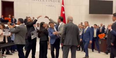 TBMM'de DEM ve AK Parti vekilleri arasında arbede